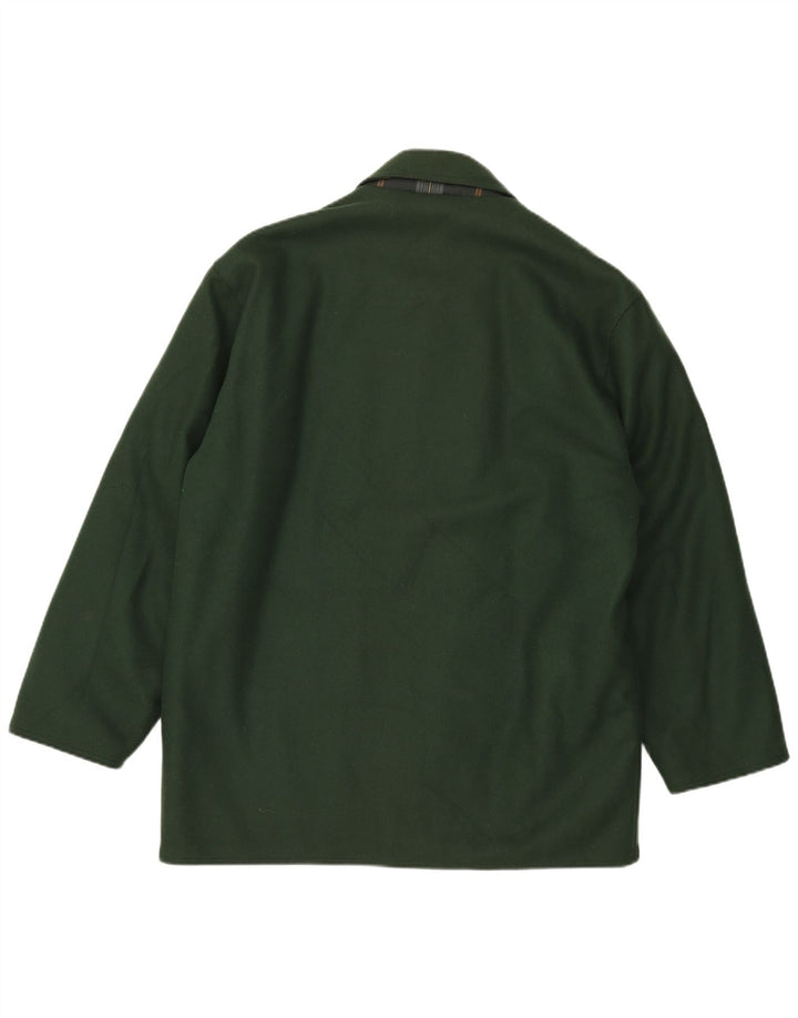 Navigare Mens Reversible Jacket UK 38 Medium Green Wool