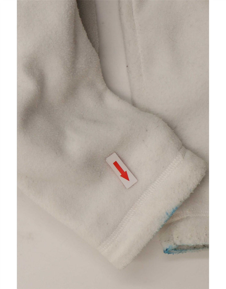 The North Face Womens Fleece Jacket UK 10 Small White Colourblock Polyester