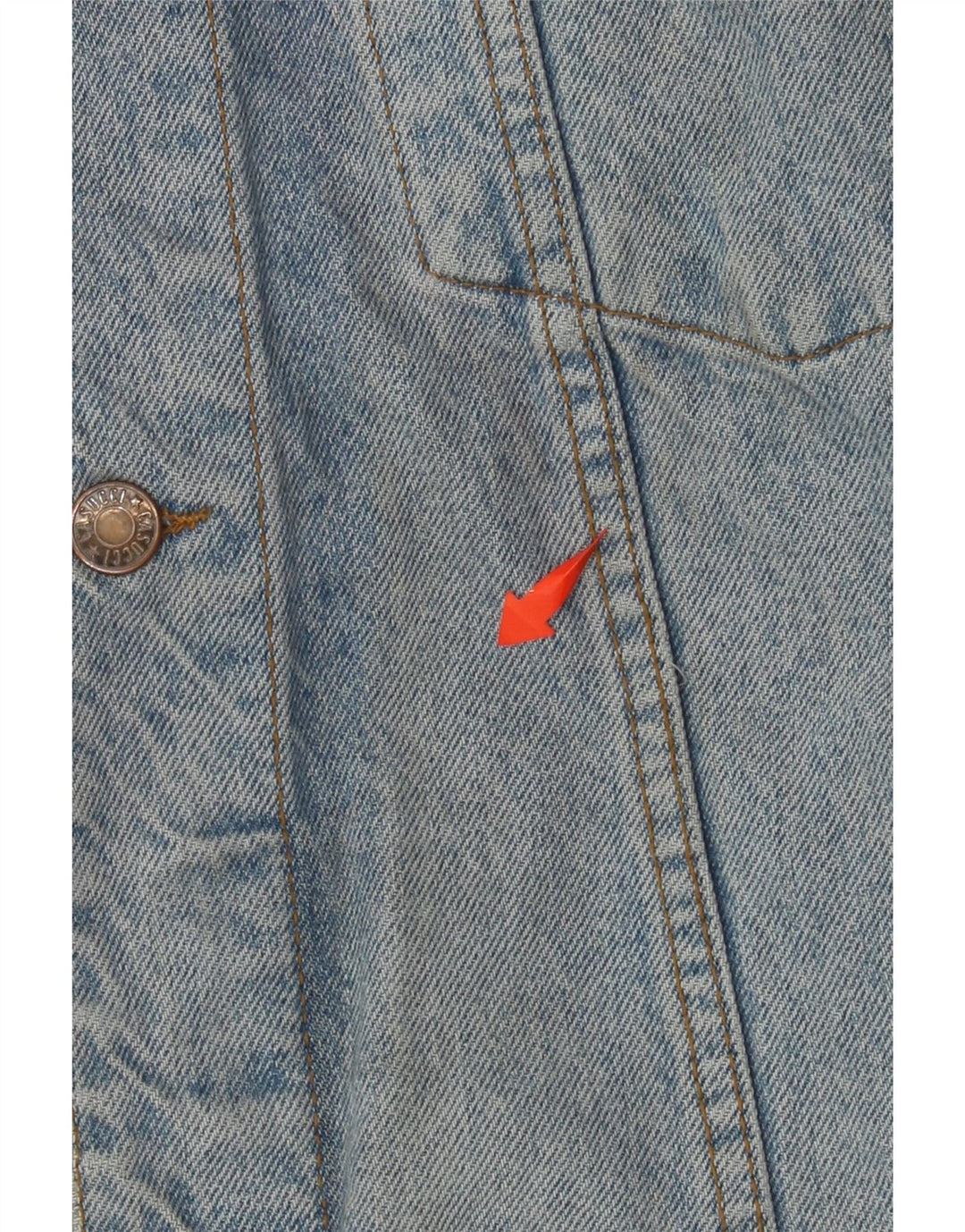 CASSUCI Mens Denim Jacket UK 42 XL Blue Cotton