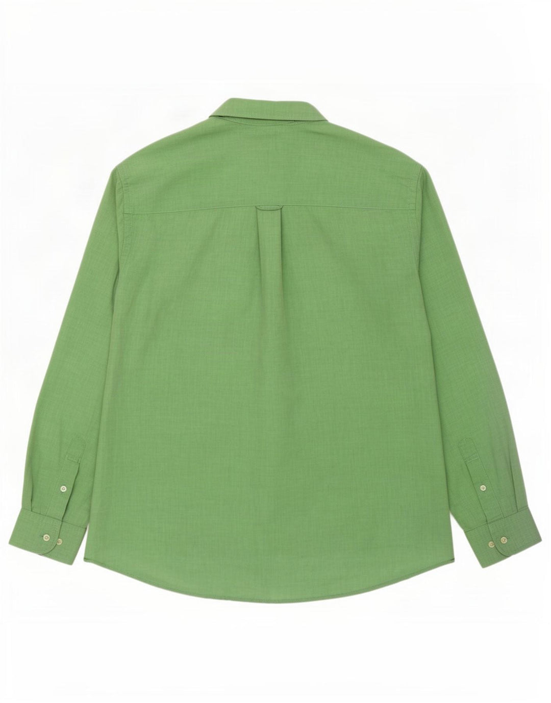 Lacoste Mens Shirt Size 44 XL Green Linen