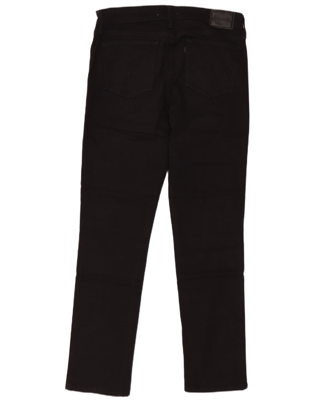 LEVI'S Womens 712 Slim Jeans W31 L29 Black Cotton