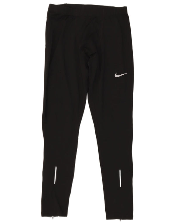 Nike Womens Dri Fit Leggings UK 18 XL Black Polyester