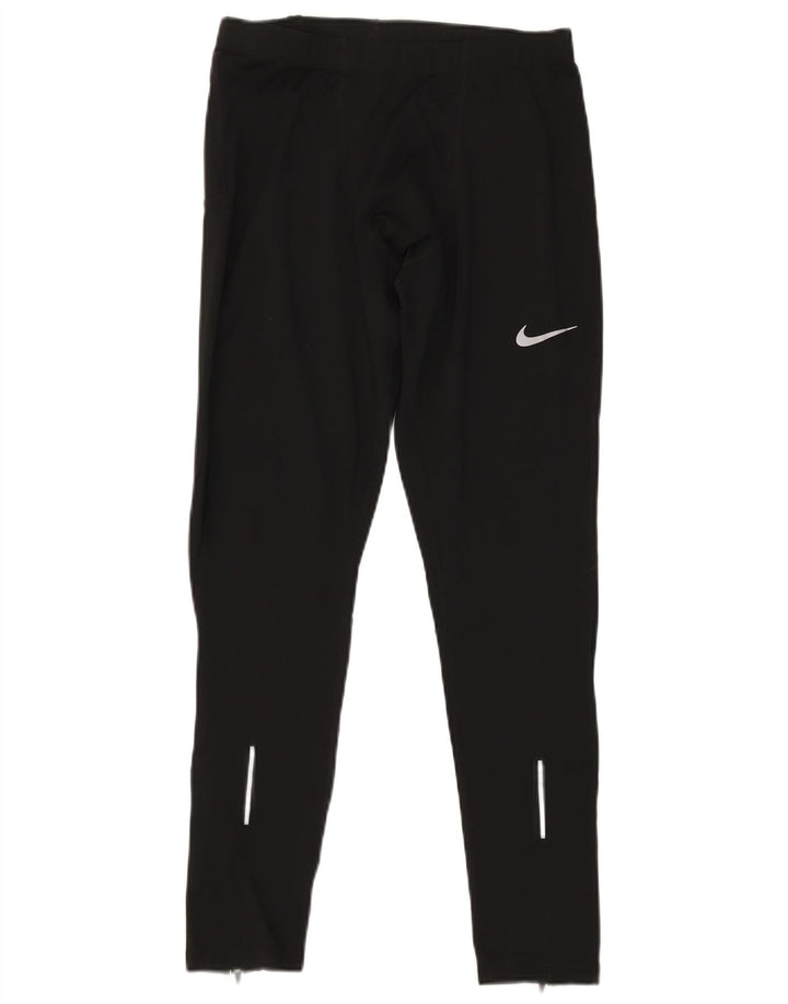 Nike Womens Dri Fit Leggings UK 18 XL Black Polyester