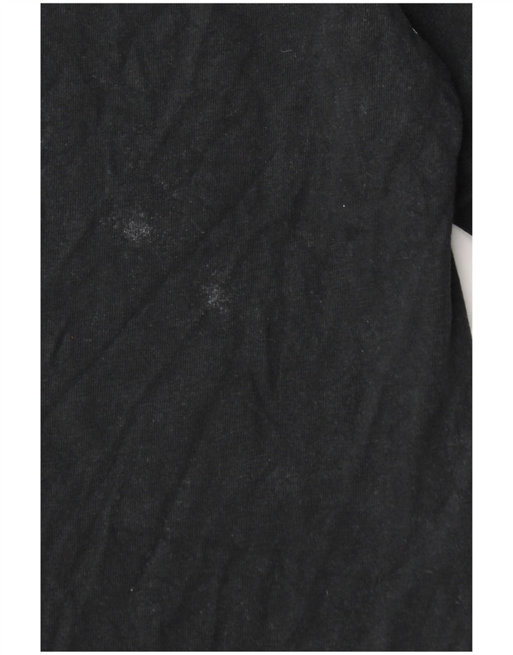 JORDAN Mens Graphic T-Shirt Top Medium Black Cotton