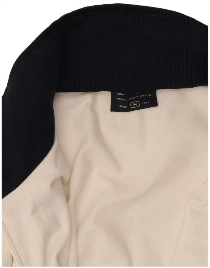 CHAMPION Mens Graphic Tracksuit Top Jacket Medium White Polyester