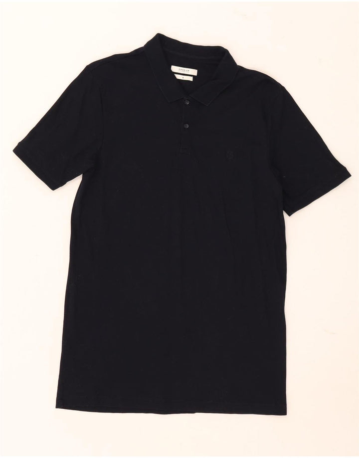 Jack & Jones Mens Polo Shirt Medium Navy Blue Cotton