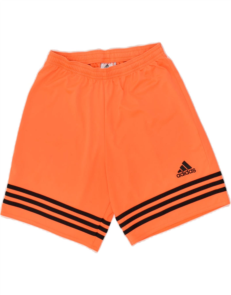 ADIDAS Mens Climalite Sport Shorts Small Orange Polyester | Vintage Adidas | Thrift | Second-Hand Adidas | Used Clothing | Messina Hembry 