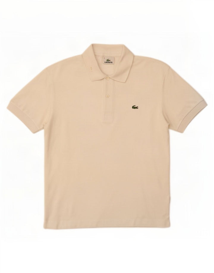 Lacoste Mens Polo Shirt Size 3 Small White Cotton