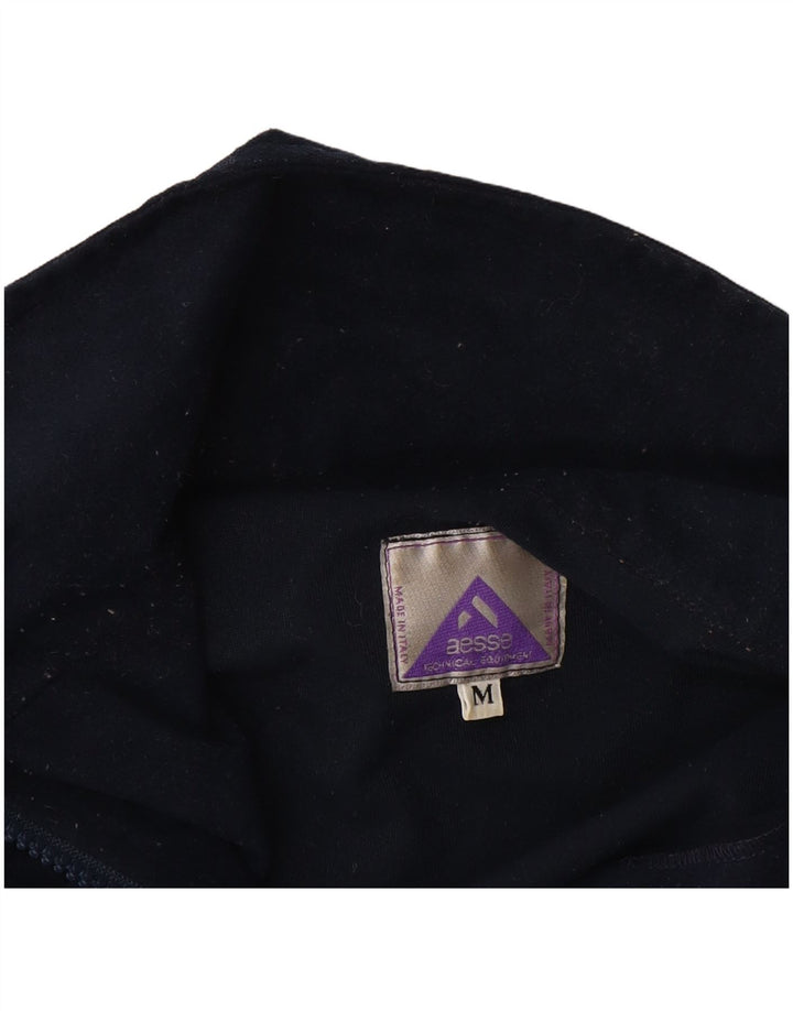 Aesse Mens Anorak Jacket UK 38 Medium Navy Blue Colourblock