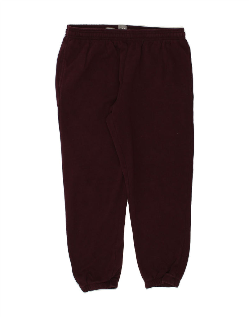 GAP Mens Tracksuit Trousers Joggers Medium Burgundy Cotton | Vintage Gap | Thrift | Second-Hand Gap | Used Clothing | Messina Hembry 