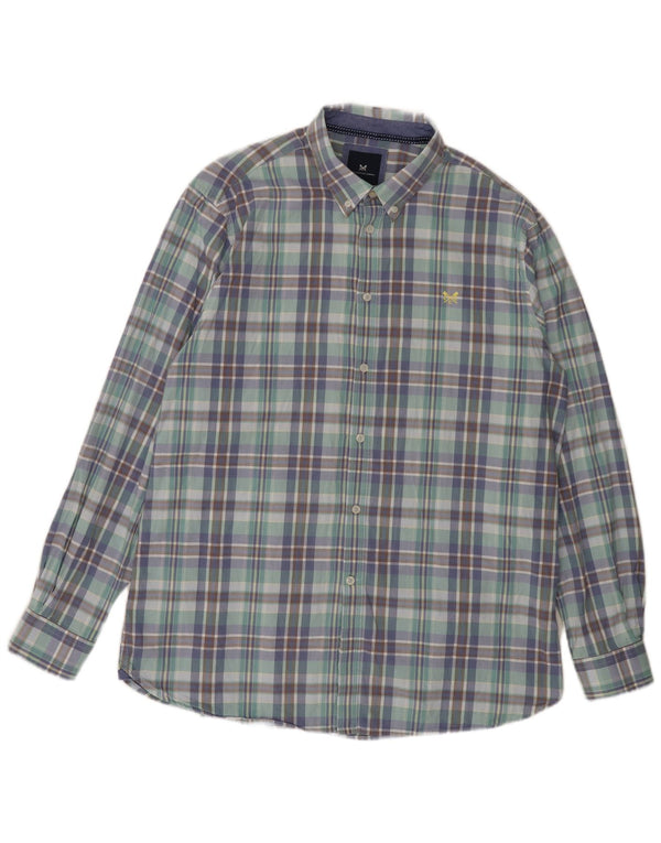 CREW CLOTHING Mens Classic Fit Shirt 2XL Multicoloured Check Cotton