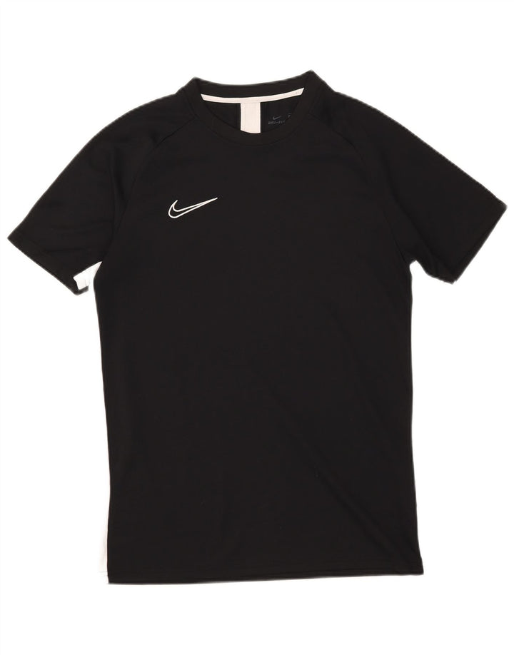 Nike Mens Dri Fit T-Shirt Top Large Black Colourblock Polyester