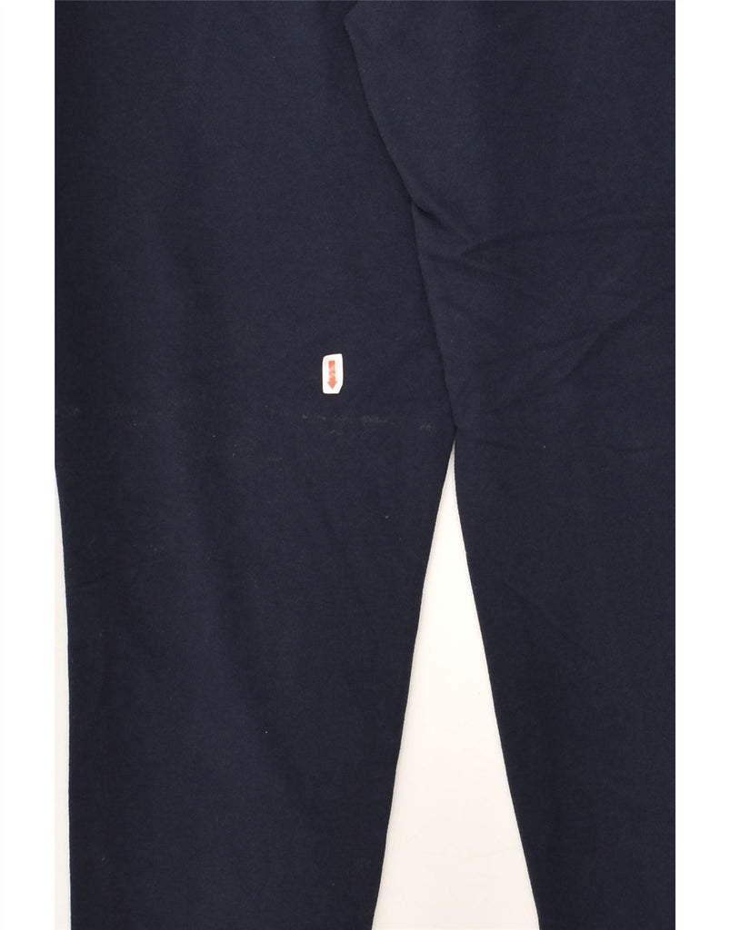 TOMMY HILFIGER Womens Tracksuit Trousers UK 8 Small Navy Blue Cotton | Vintage Tommy Hilfiger | Thrift | Second-Hand Tommy Hilfiger | Used Clothing | Messina Hembry 