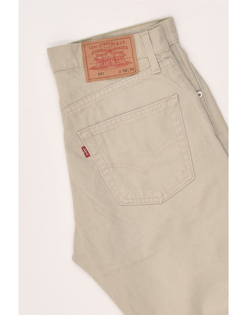 LEVI'S Mens 551 Straight Jeans W30 L30 Grey Cotton | Vintage Levi's | Thrift | Second-Hand Levi's | Used Clothing | Messina Hembry 