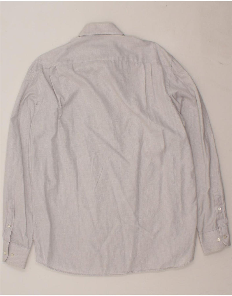 HUGO BOSS Mens Shirt Size 40 15 3/4 Medium White Check Cotton Vintage Hugo Boss and Second-Hand Hugo Boss from Messina Hembry 