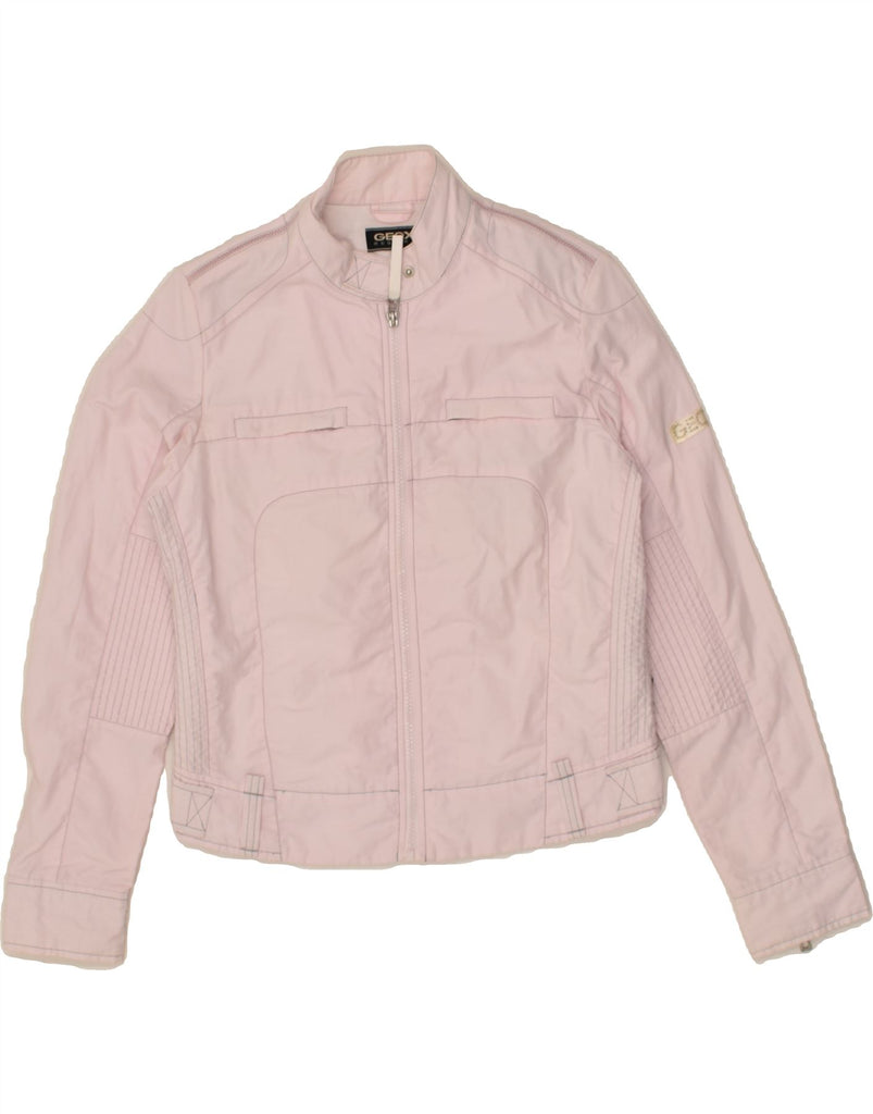 GEOX Girls Respira Bomber Jacket 11-12 Years Pink Cotton | Vintage Geox | Thrift | Second-Hand Geox | Used Clothing | Messina Hembry 