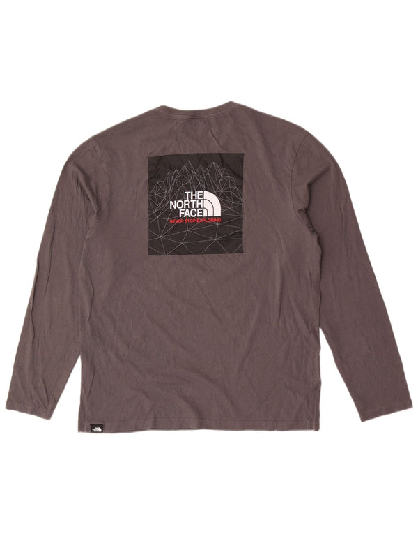 The North Face Mens Graphic Top Long Sleeve Medium Grey