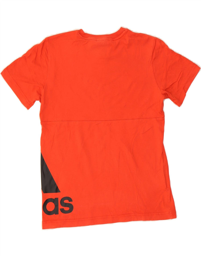 ADIDAS Boys Graphic T-Shirt Top 11-12 Years Red Cotton Vintage Adidas and Second-Hand Adidas from Messina Hembry 