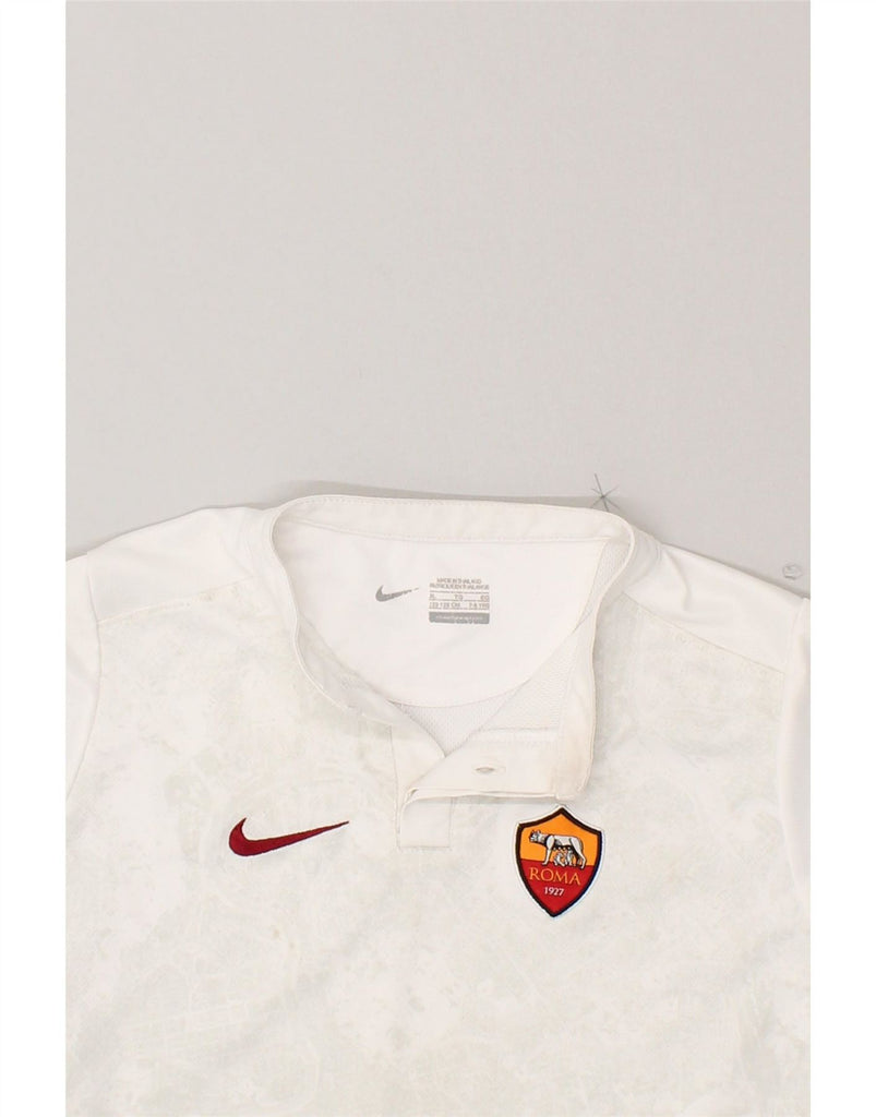 NIKE Boys T-Shirt Top 7-8 Years XL White Polyester Vintage Nike and Second-Hand Nike from Messina Hembry 