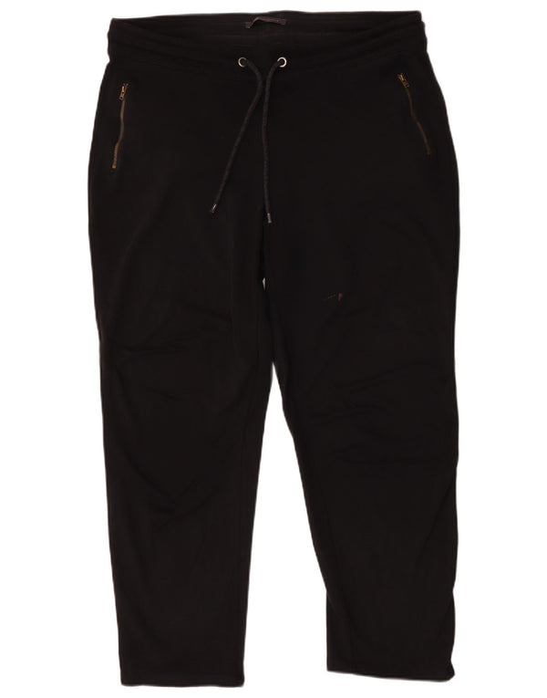 Marks & Spencer Womens Tracksuit Trousers UK 16 Large Black Viscose