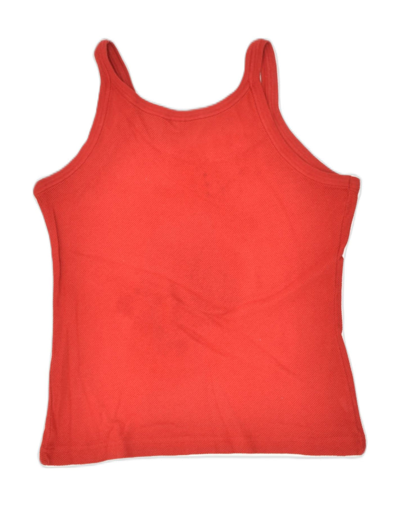 STEFANEL Womens Cami Top UK 16 Large Red Cotton | Vintage | Thrift | Second-Hand | Used Clothing | Messina Hembry 