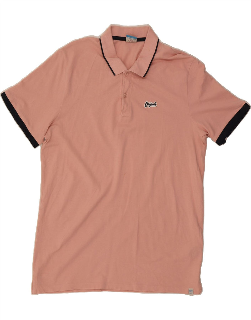 JACK & JONES Mens Polo Shirt 2XL Pink Cotton Vintage Jack & Jones and Second-Hand Jack & Jones from Messina Hembry 