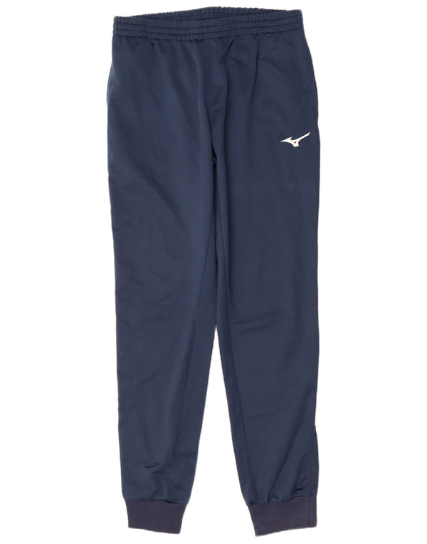 Mizuno Mens Tracksuit Trousers Joggers XL  Navy Blue Polyester