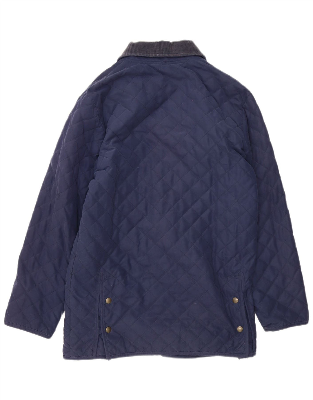 Lafont Womens Loose Fit Quilted Jacket UK 10 Small Navy Blue Polyester
