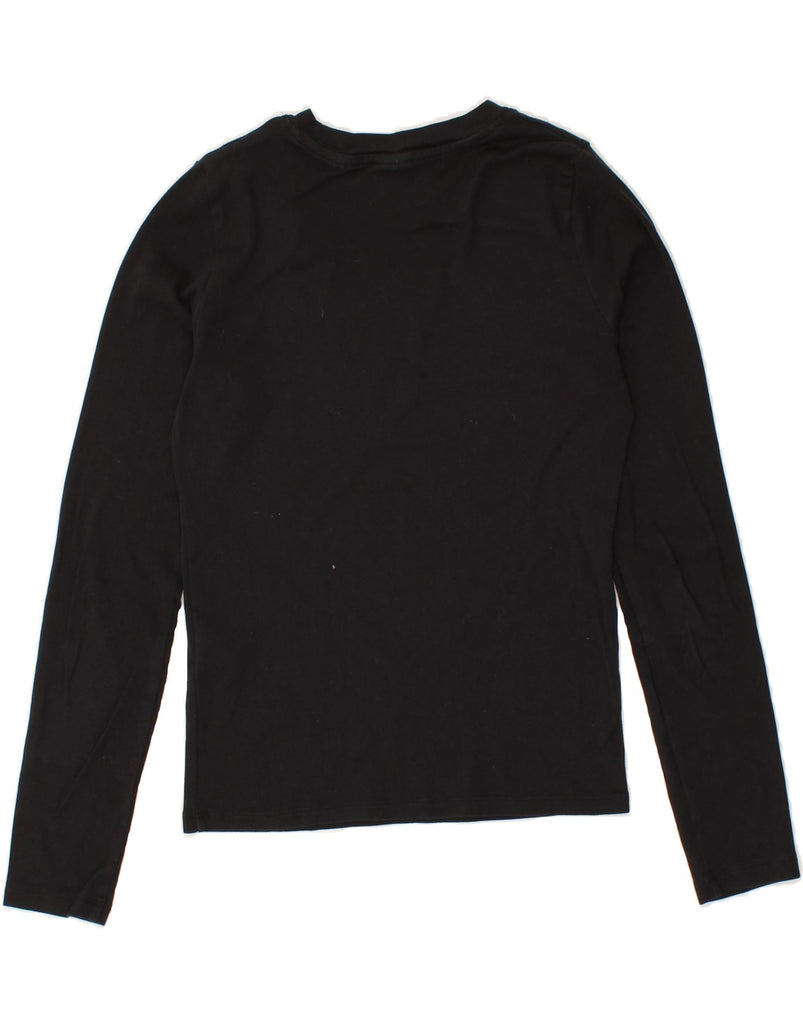 LEVI'S Womens Top Long Sleeve UK 12 Medium Black Cotton Vintage Levi's and Second-Hand Levi's from Messina Hembry 