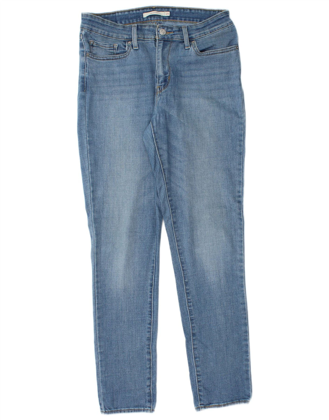 Levi's Womens 711 Skinny Jeans W29 L30 Blue Cotton