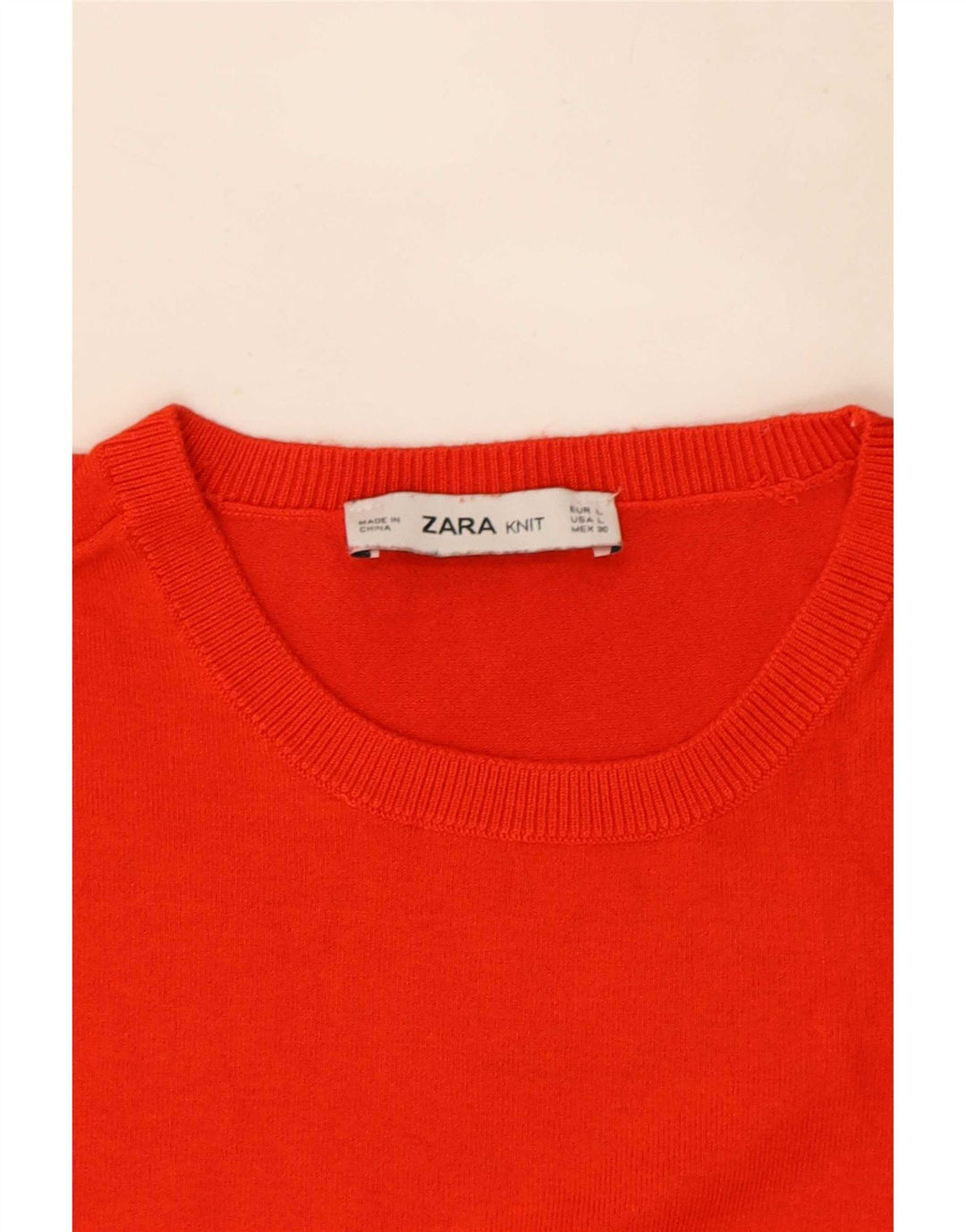 Zara Womens Vest Tank Top UK 14 Large Red