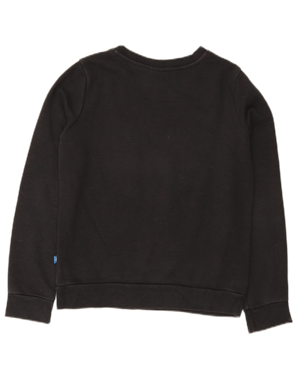 Adidas Womens Graphic Sweatshirt Jumper UK 6 XS Black Cotton