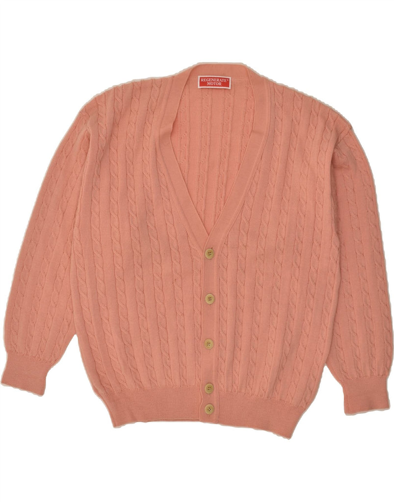 VINTAGE Womens Cardigan Sweater UK 22 3XL Pink Virgin Wool | Vintage Vintage | Thrift | Second-Hand Vintage | Used Clothing | Messina Hembry 