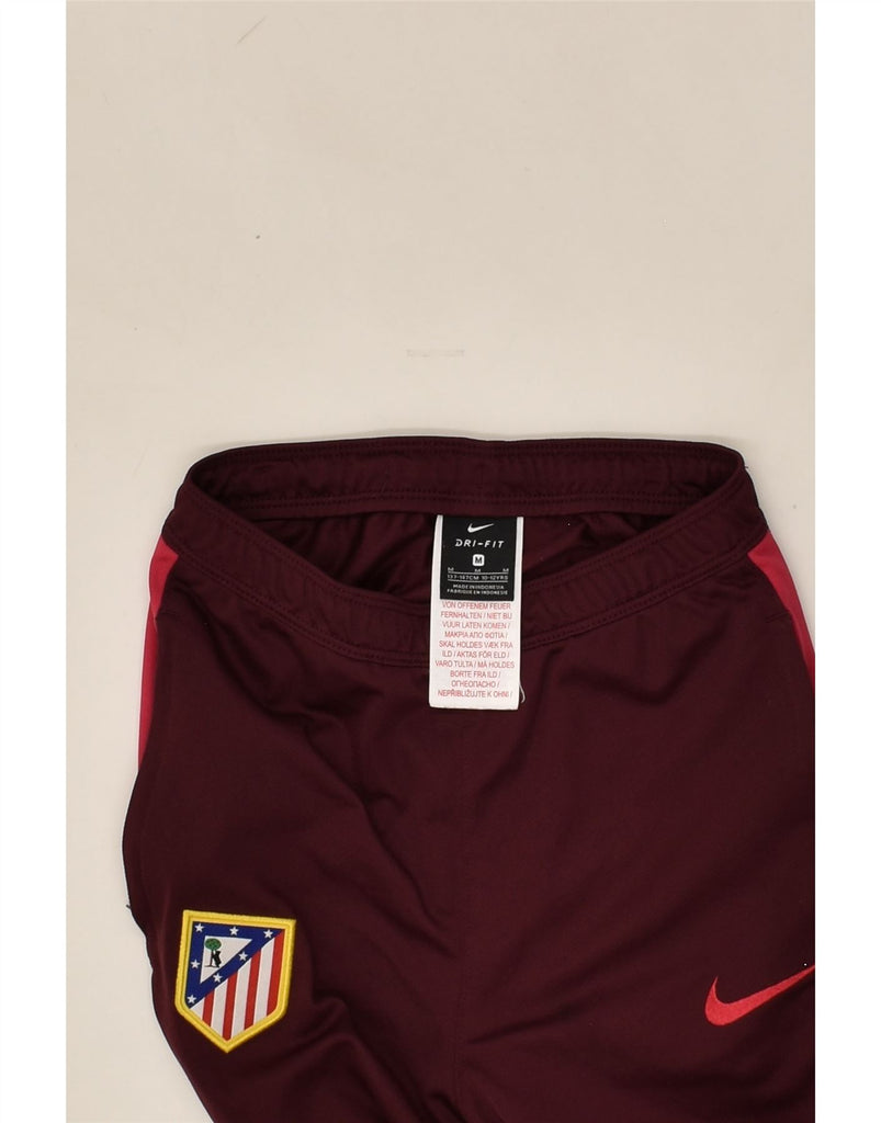 NIKE Boys Dri Fit Tracksuit Trousers 10-11 Years Medium Maroon Polyester | Vintage Nike | Thrift | Second-Hand Nike | Used Clothing | Messina Hembry 