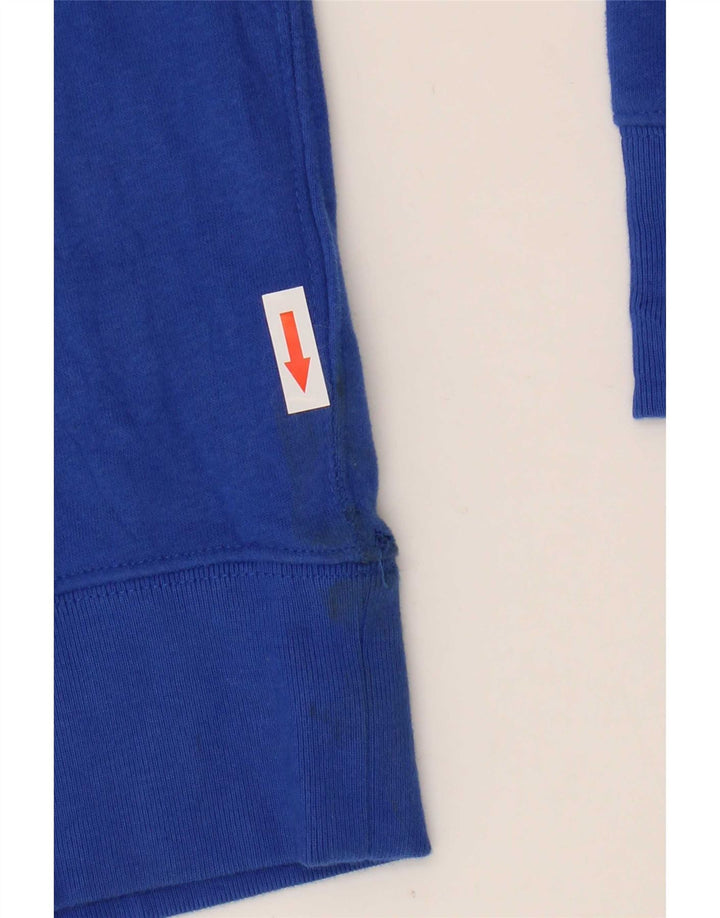 Gap Womens Graphic Sweatshirt Jumper UK 14 Medium Blue Cotton