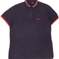 FILA Mens Polo Shirt Medium Navy Blue Cotton Vintage Fila and Second-Hand Fila from Messina Hembry 