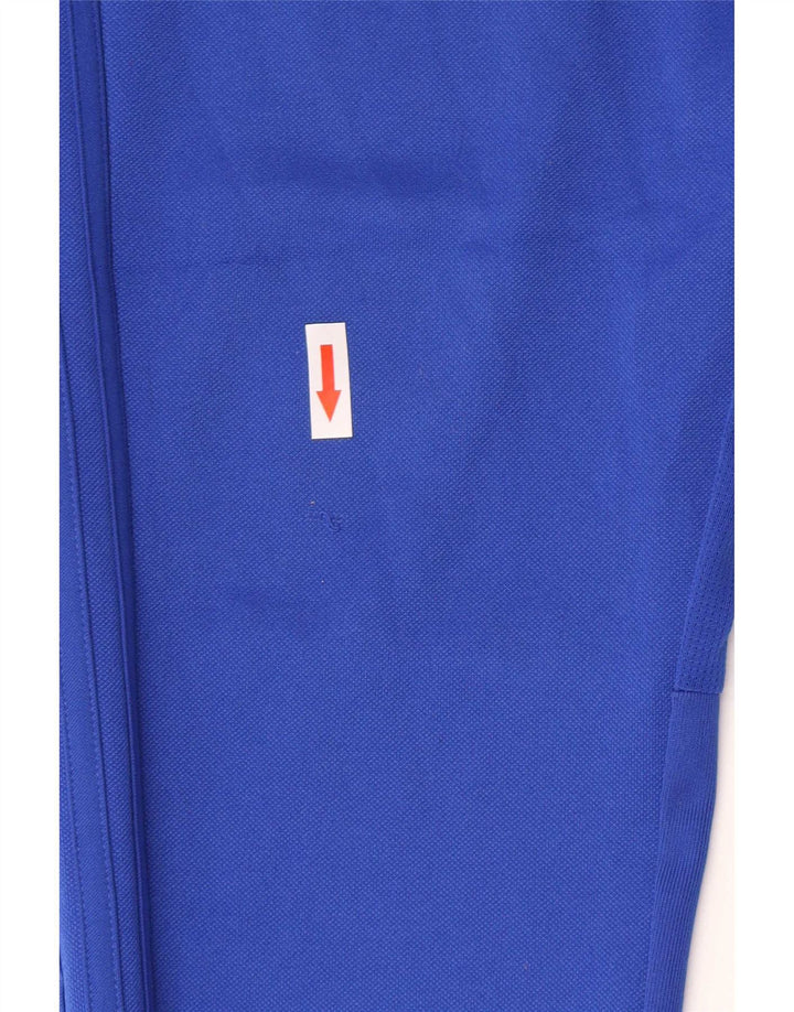 Adidas Boys Slim Fit Tracksuit Trousers 13-14 Years  Blue Polyester