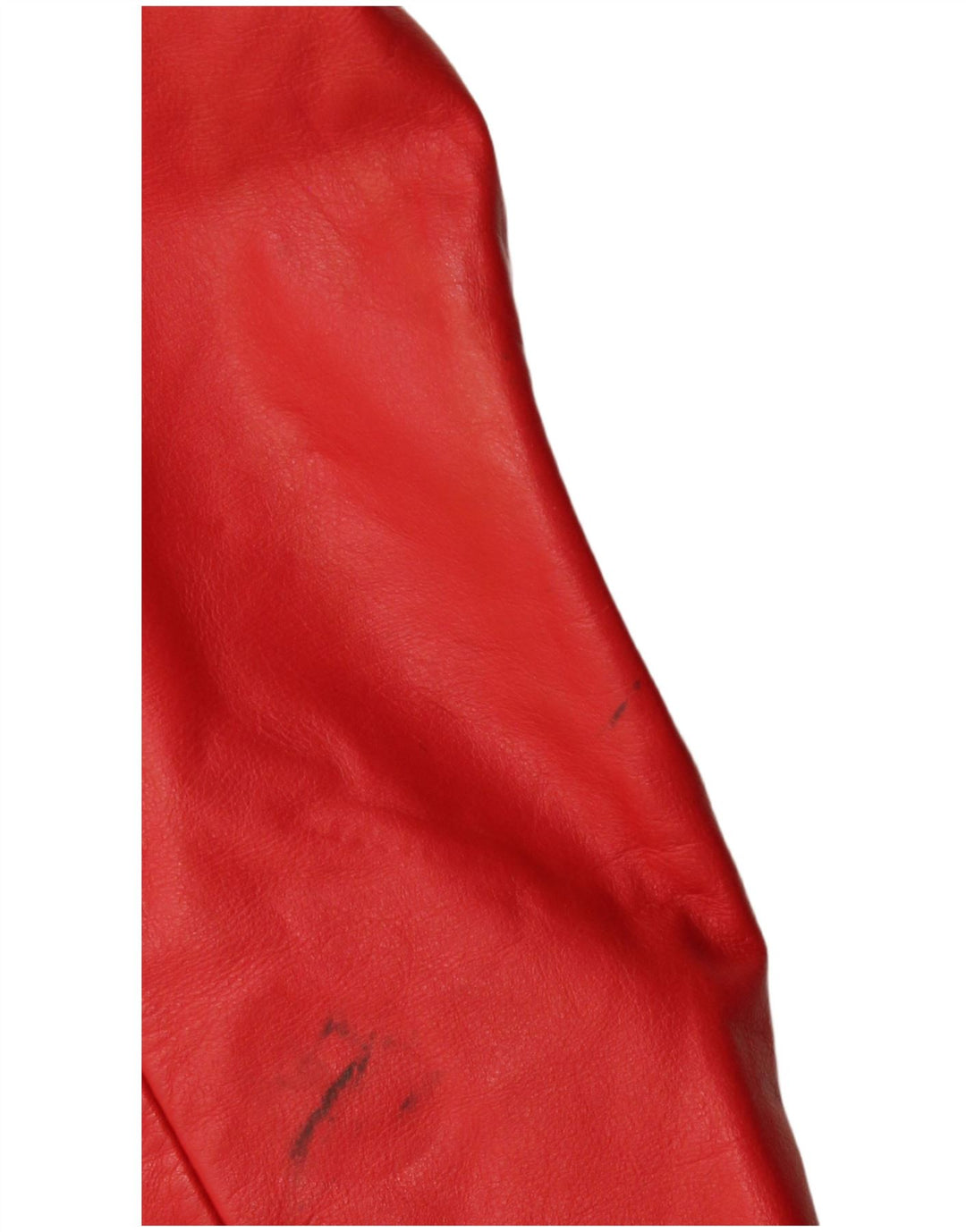 Vintage Womens Leather Racer Jacket EU 40 Medium Red Leather