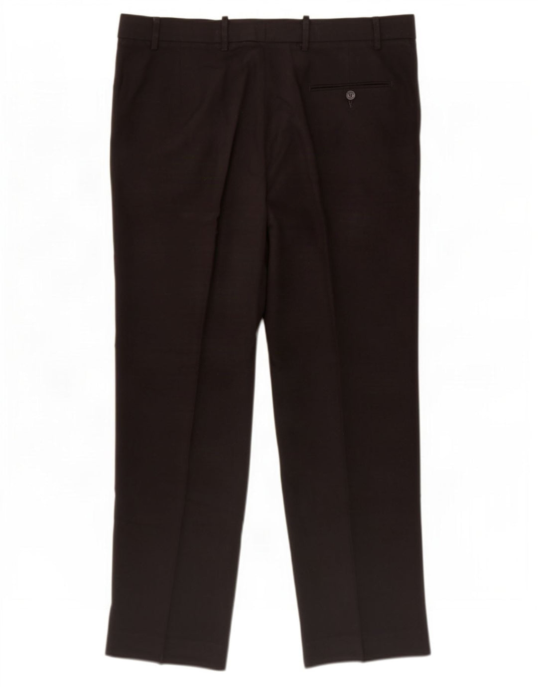 Marks & Spencer Mens Regular Suit Trousers W38 L31 Black Polyester