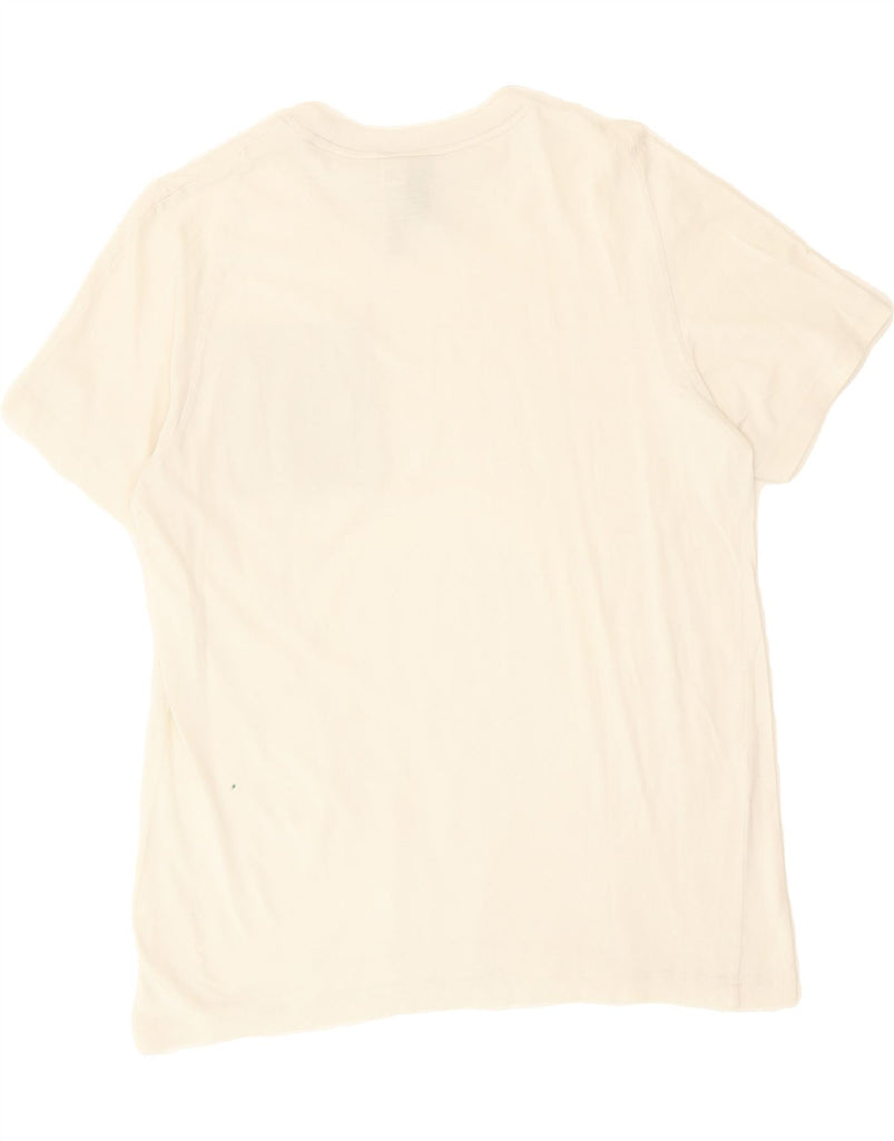 ADIDAS Mens T-Shirt Top Medium White Cotton Vintage Adidas and Second-Hand Adidas from Messina Hembry 