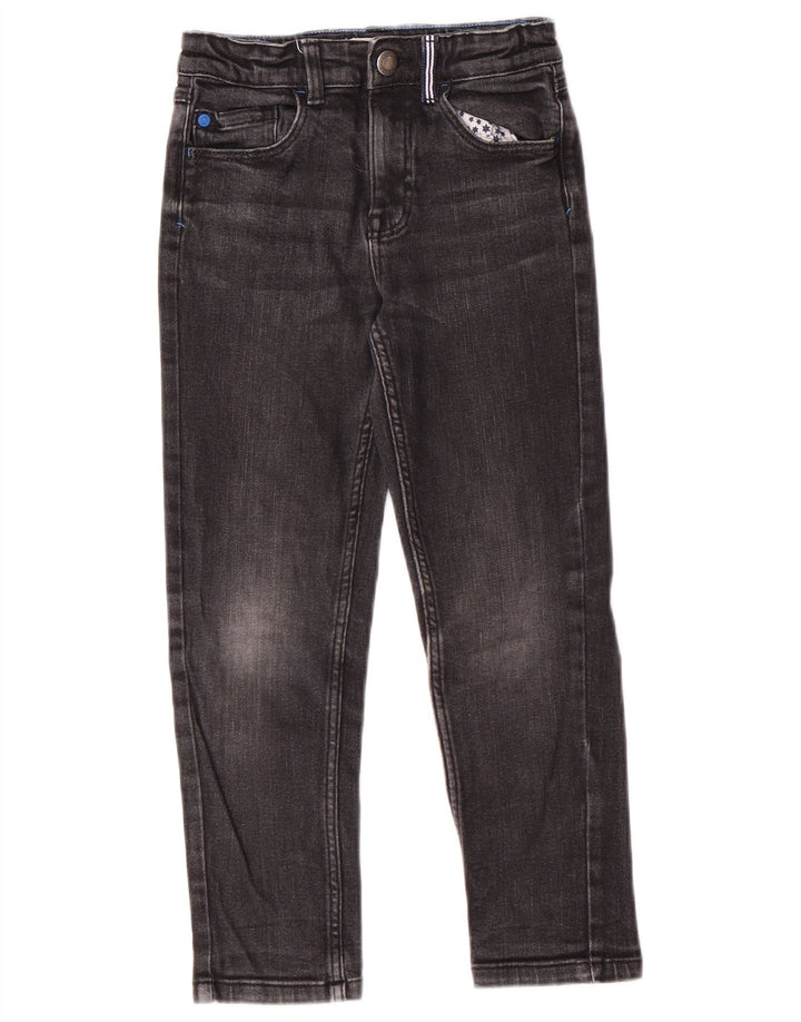 JOULES Boys Slim Jeans 5-6 Years W22 L20 Black Cotton