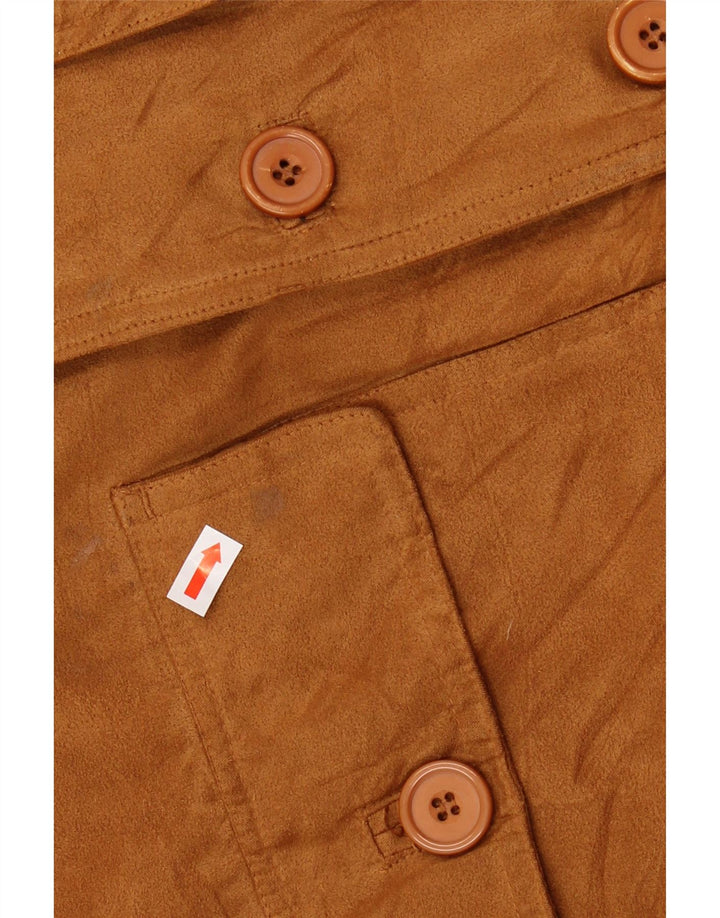 BRUGI Mens Bomber Jacket UK 42 XL Brown Polyester