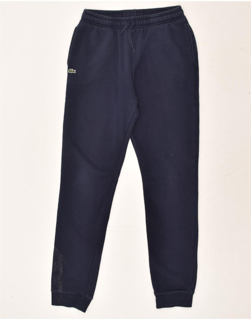 LACOSTE Boys Tracksuit Trousers Joggers 15-16 Years Navy Blue Cotton | Vintage Lacoste | Thrift | Second-Hand Lacoste | Used Clothing | Messina Hembry 