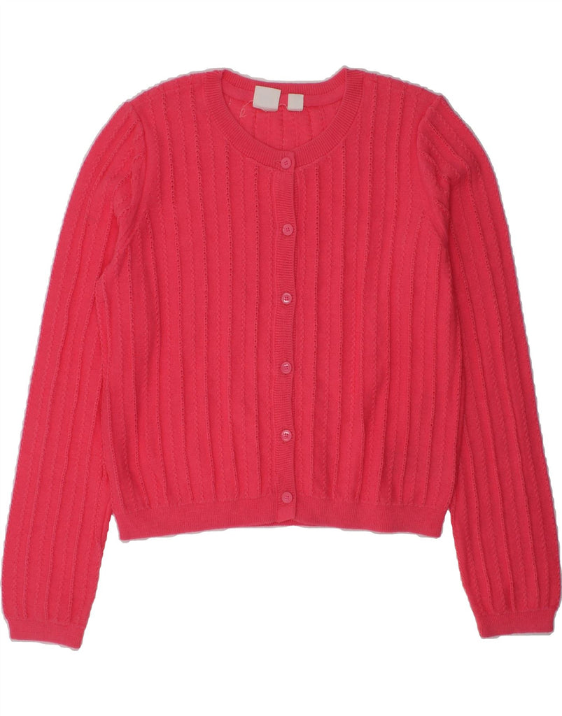 GAP Girls Cardigan Sweater 9-10 Years Large Pink Cotton | Vintage Gap | Thrift | Second-Hand Gap | Used Clothing | Messina Hembry 