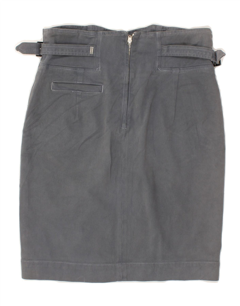 SPORTMAX Womens Denim Skirt UK 12 Medium W30 Grey Cotton | Vintage Sportmax | Thrift | Second-Hand Sportmax | Used Clothing | Messina Hembry 