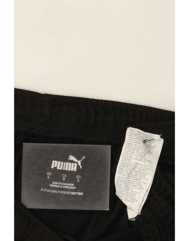 Puma Mens Tracksuit Trousers Large Black Polyester