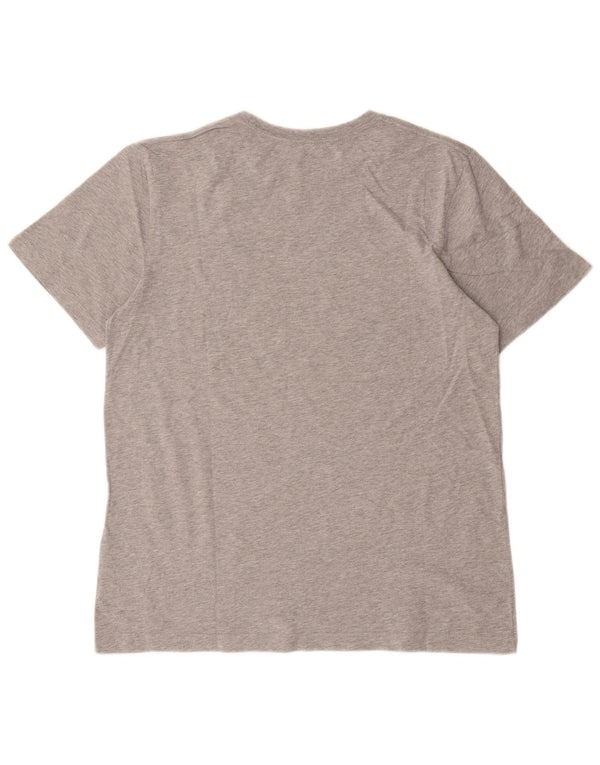 Nike Mens Slim Fit Graphic T-Shirt Top 2XL Grey Cotton