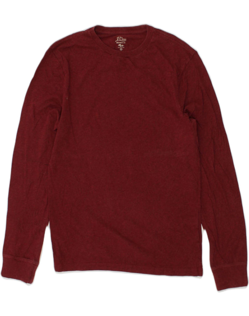 J. CREW Mens Broken In Top Long Sleeve XS Burgundy Cotton | Vintage J. Crew | Thrift | Second-Hand J. Crew | Used Clothing | Messina Hembry 