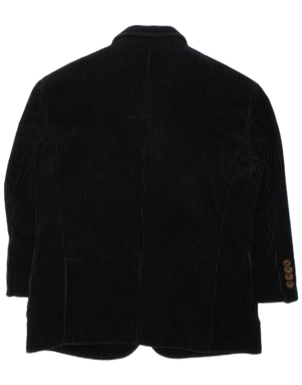 GANT Boys Corduroy 3 Button Blazer Jacket 3-4 Years XS Navy Blue