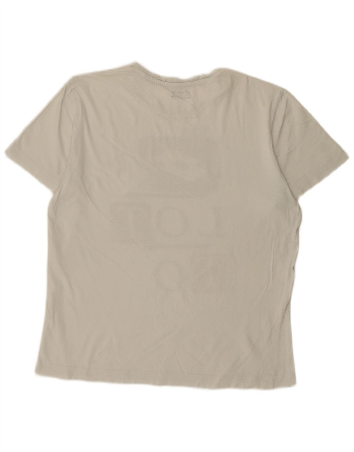 Lotto Mens Graphic T-Shirt Top Medium White
